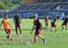 Primo agosto, allenamento al Comunale