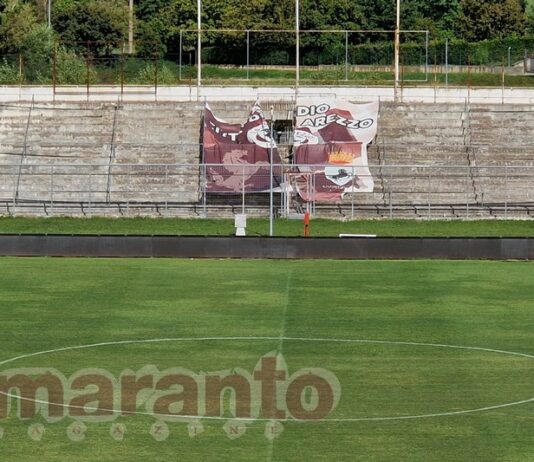 Sarà rimosso il pannello con il nome dello stadio. Sabbiatura e semina sul prato del Comunale