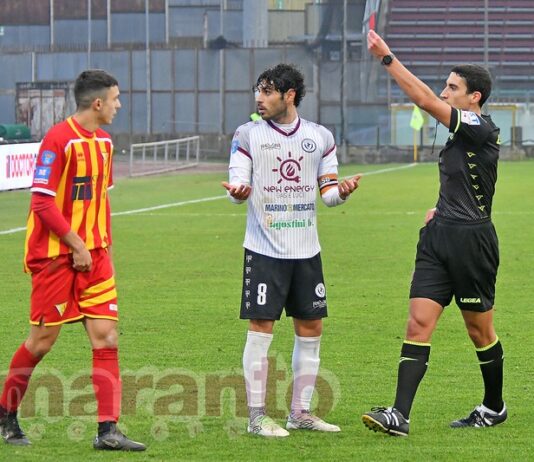 Settembrini squalificato per una giornata. Contro l’Orvietana non ci sarà