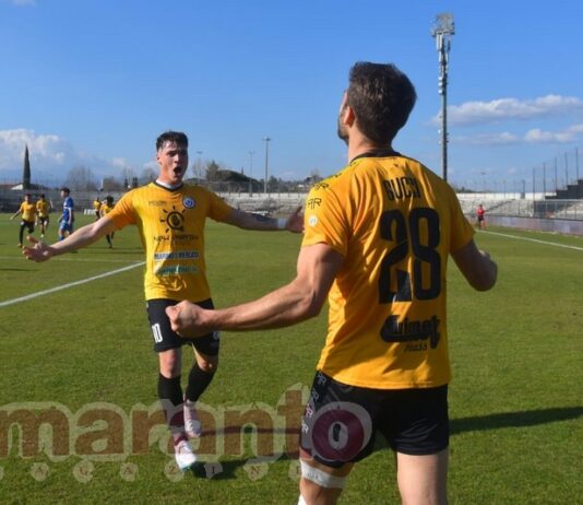 Gol di classe di Gucci. E’ una vittoria pesantissima, l’Arezzo allunga a +5 sulla Pianese