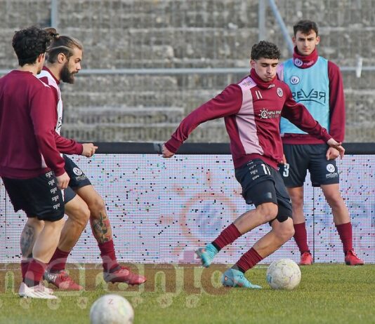 Squadra al lavoro, anche Gaddini con il gruppo. Pericolo giallo per quattro diffidati