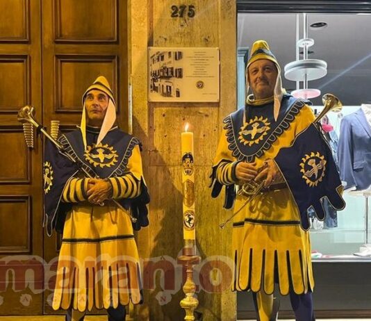 Anche Santo Spirito celebra il centenario. Manzo e Selvaggio con il costume gialloblu