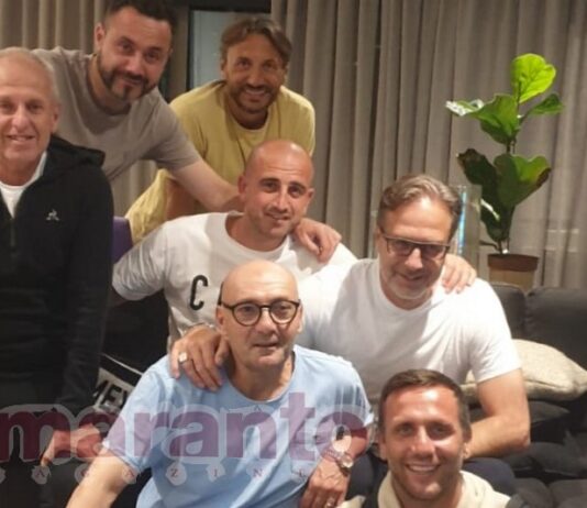 Abbruscato in visita al Brighton di De Zerbi, amarcord amaranto in Inghilterra