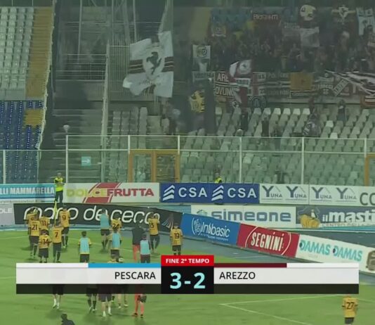 VIDEO / Pescara-Arezzo 3-2, la sintesi e i gol della partita