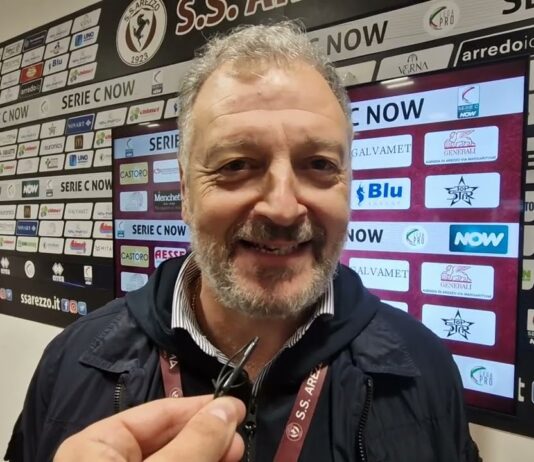 VIDEO / Manzo: “Bravo mister, bravi ragazzi. L’Arezzo nella top ten delle società prof”