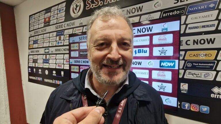 VIDEO / Manzo: “Bravo mister, bravi ragazzi. L’Arezzo nella top ten delle società prof”