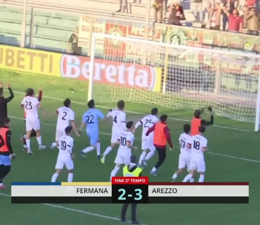 VIDEO / Fermana-Arezzo 2-3, la sintesi e i gol della partita