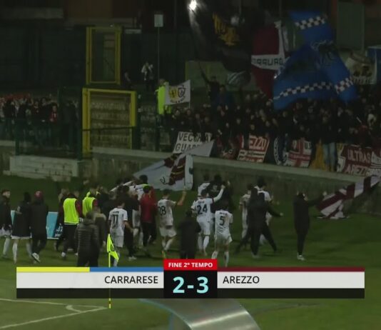 VIDEO / Carrarese-Arezzo 2-3, la sintesi e i gol della partita