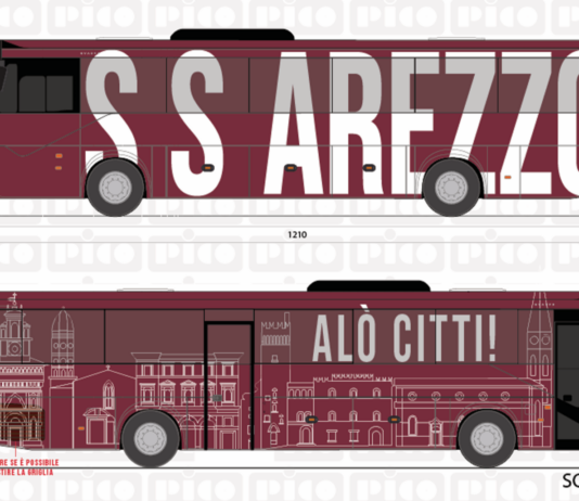 L’Arezzo si fa il pullman tutto suo. In strada da novembre, sarà utilizzato dalla prima squadra