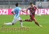 Dribbling secco e tiro (di destro!) che fa gridare al gol. Lampo di classe di Guccione