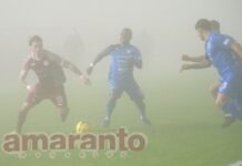 Rischio nebbia come il 15 dicembre di un anno fa. Con la Pianese si giocò a visibilità zero