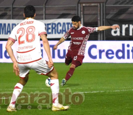 Tavernelli apre le danze, Pattarello raddoppia. L’Arezzo domina il derby: 2-0 al Perugia