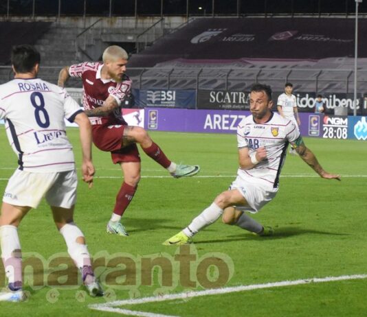 L’Arezzo se la vede brutta, poi rimonta alla grande. Ravasio e Pattarello ribaltano il Gubbio