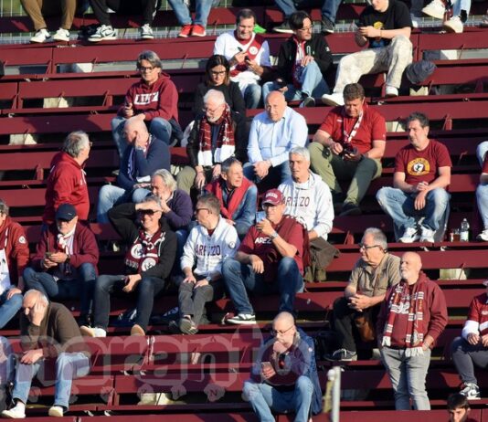 Presenze allo stadio, flessione del 16%. L’Arezzo in una stagione ha perso diecimila spettatori