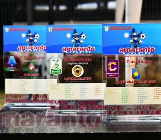 Premiati i vincitori dei nostri fantacampionati. Cosmeddu festeggia lo scudetto tricolore