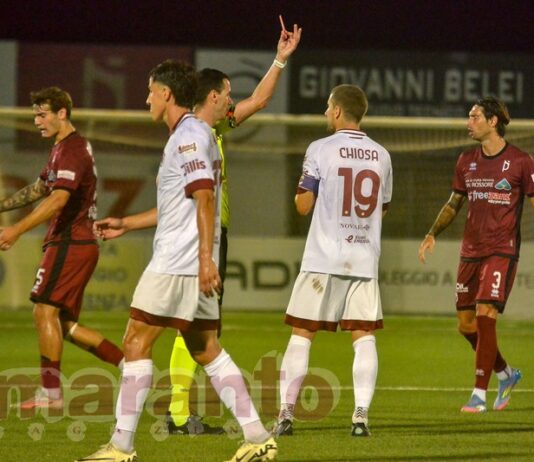 La stangata del giudice sportivo. Fermati Chiosa, Franzese e Bartoli. Ammenda di 400 euro al club