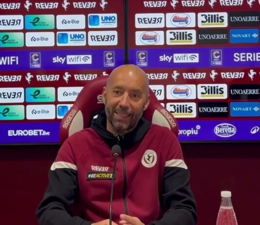 VIDEO / Bucchi: “Errore di lettura, gol regalato. Poi bravi come sempre, i valori vengono fuori”