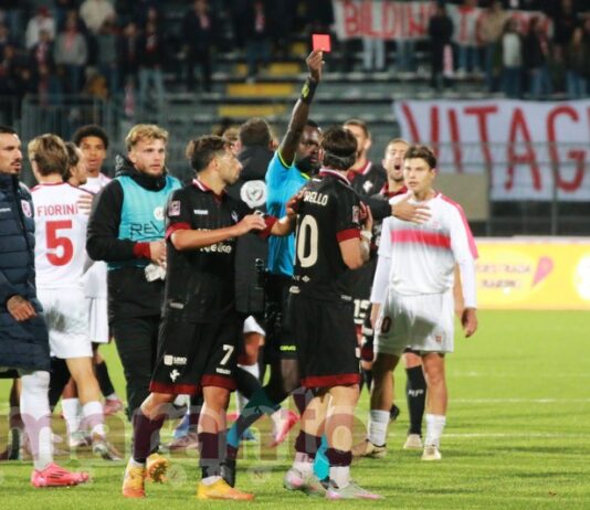 Pattarello, è andata bene. Solo un turno di stop, a Ravenna ci sarà. Multa di mille euro al club