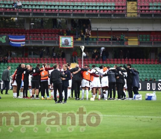 Settimana piena, mercoledì c’è la Coppa Italia contro la Torres. Amaranto già al lavoro