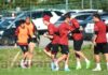 Allenamento all’antistadio