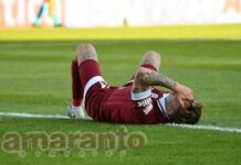 Amaranto già al lavoro, mercoledì c’è la Coppa Italia. Le assenze limitano il turn over