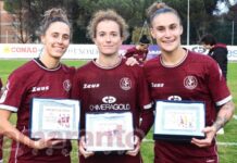 Razzolini, Tuteri e Lorieri fedelissime amaranto. Il premio del presidente Anselmi