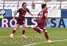 Tavernelli ci ha preso gusto. Avvia l’azione e la chiude in gol con un sinistro volante a fil di palo