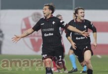 Cuore amaranto e cuore del gioco. Cento presenze con l’Arezzo per Guccione