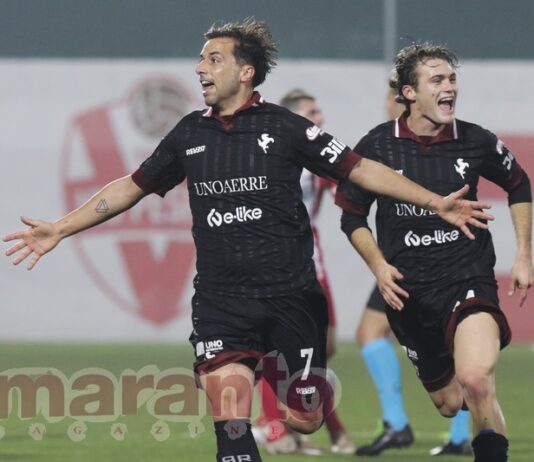 Cuore amaranto e cuore del gioco. Cento presenze con l’Arezzo per Guccione