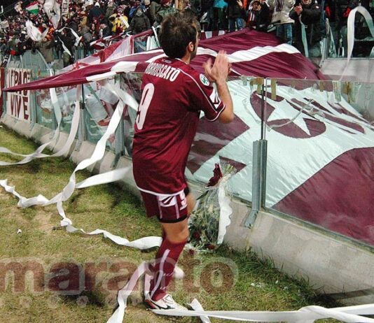 L’ultima volta di Abbruscato. Il suo addio fra i grandi tormenti della storia amaranto