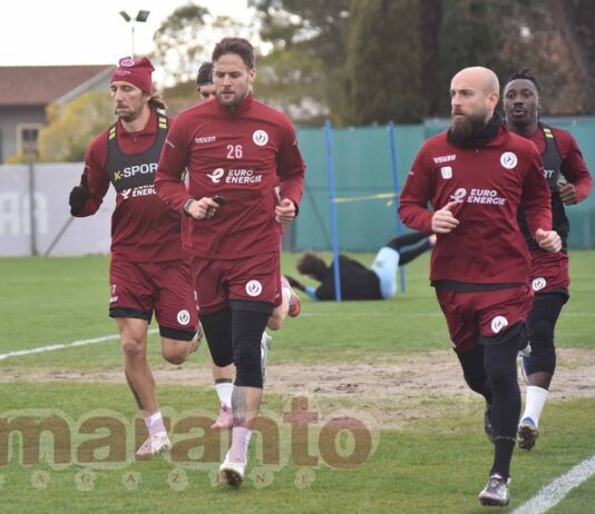 Allenamento a Rigutino, testa al Campobasso. Per De Col 2 turni di stop. Il calendario fino ad aprile