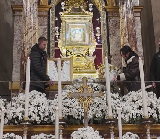 VIDEO / Allenamento a Rigutino e visita alla Madonna del Conforto. La curva sud da Minghelli