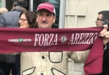 Ciao Picchio, grande tifoso amaranto. Da Castiglioni ad Arezzo, una strada di passione