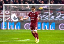 Controllo orientato e tiro fulmineo che gonfia la rete. Tavernelli in gol dopo quasi due mesi