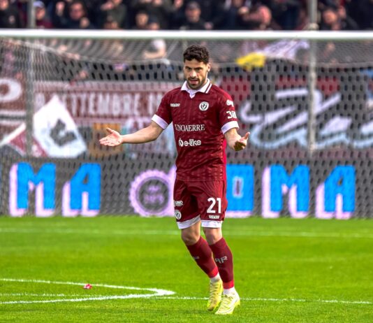 Controllo orientato e tiro fulmineo che gonfia la rete. Tavernelli in gol dopo quasi due mesi