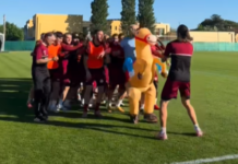 Amaranto, allenamento a ritmo brasiliano. Il cavallino Cianci fa ballare tutta la squadra