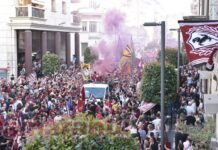 FOTOGALLERY / Arezzo in serie B, la grande festa per le vie del centro