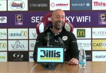 VIDEO / Bucchi è carico: “Pensiamo tutti positivo. In testa con merito, vogliamo vincere”