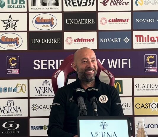 VIDEO / Bucchi: “Motivazioni al massimo, la B la merita tutta la città. I ragazzi sono carichi e sereni”