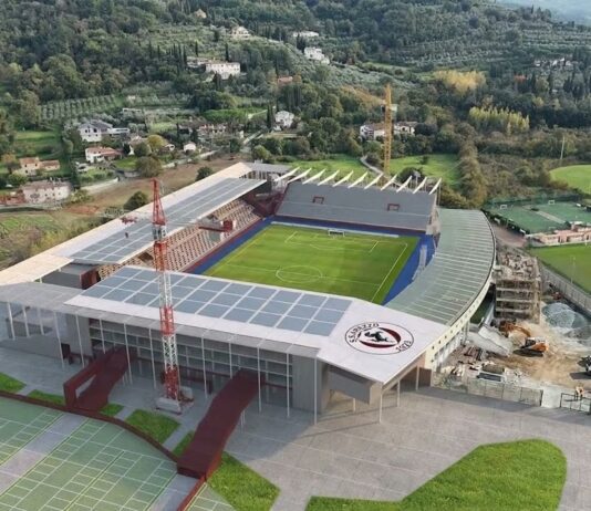 VIDEO / Timelapse dei lavori di riqualificazione del nuovo stadio di Arezzo
