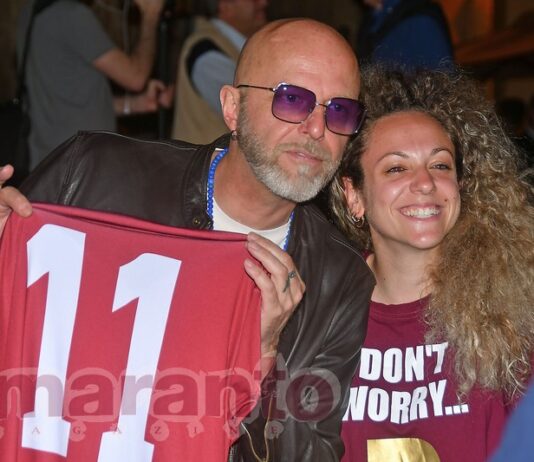 Musica nel pre Partita per i cento anni di Unoaerre. Omaggio allo sponsor, djset del tifoso Pau