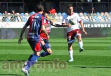 Un tiro al volo quasi perfetto, a centimetri dal gol. Di Guccione il gesto tecnico migliore