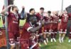 Squadra in campo a Rigutino, sabato l’ultima partita. Mawuli è tornato in Ghana dalla famiglia