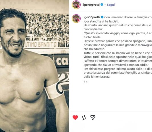 Addio a Igor Protti, avversario dell’Arezzo e bandiera di un calcio che non c’è più