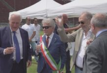 VIDEO / Le istituzioni al varo del cantiere del Città di Arezzo. Gli auguri di Giani e Ghinelli