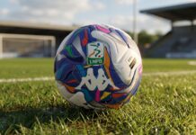 Ecco il pallone con cui l’Arezzo giocherà in serie B. Da dieci anni è firmato Kappa