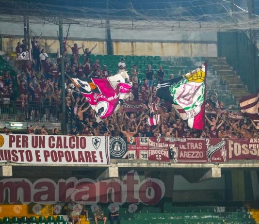 A Verona solo con la tessera e in contemporanea con la Giostra. Ammenda di 2mila euro all’Arezzo
