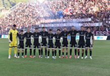 Un Arezzo bello e tosto fa un figurone. Il Palermo la vince nel recupero grazie ad Augello (2-3)