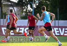 Allenamento a Rigutino per i nuovi acquisti. Solo palestra per Tavernelli. Tito ha rescisso