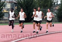Amaranto sotto torchio, ottimismo per il recupero degli infortunati. A Formello a porte chiuse